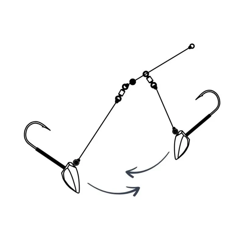 Toppies Tungsten Double Dart Rig