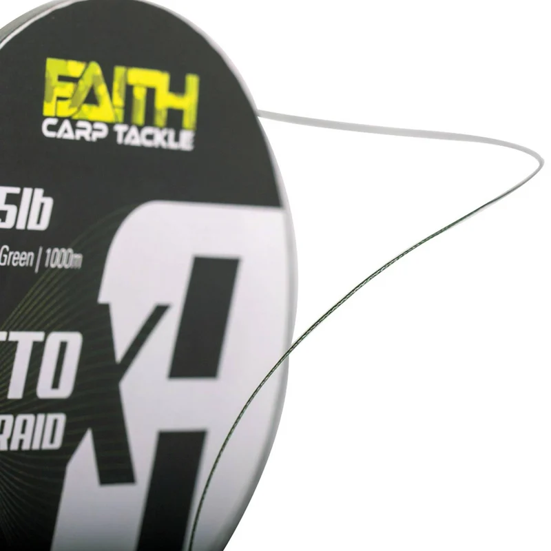 Faith OctoX 8 Braid, Geflochtene Schnur, Grün, 1000m