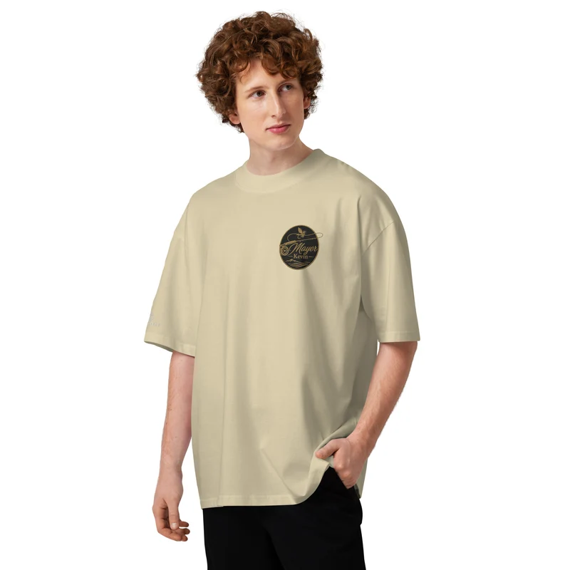 Mayer Kevin - Oversized Unisex Bio-T-Shirt mit breitem Kragen