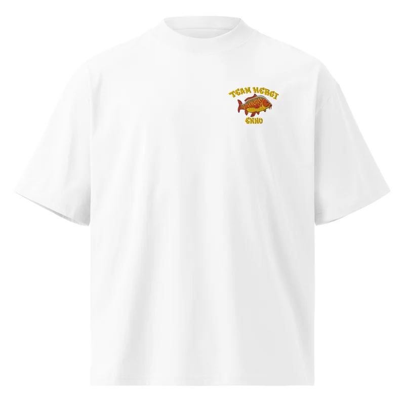 Team Hergi - Enno Oversized Unisex Bio-T-Shirt mit breitem Kragen