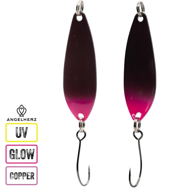 Angelherz WillowStrike 34mm – UV Spoon für Forelle 2,5g / 3,5g