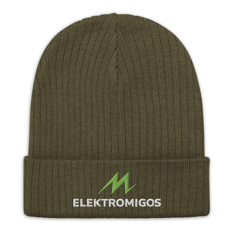 Gerippte Strickmütze - Elektromigos