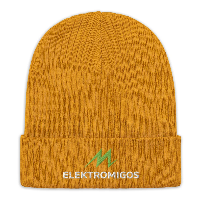 Gerippte Strickmütze - Elektromigos
