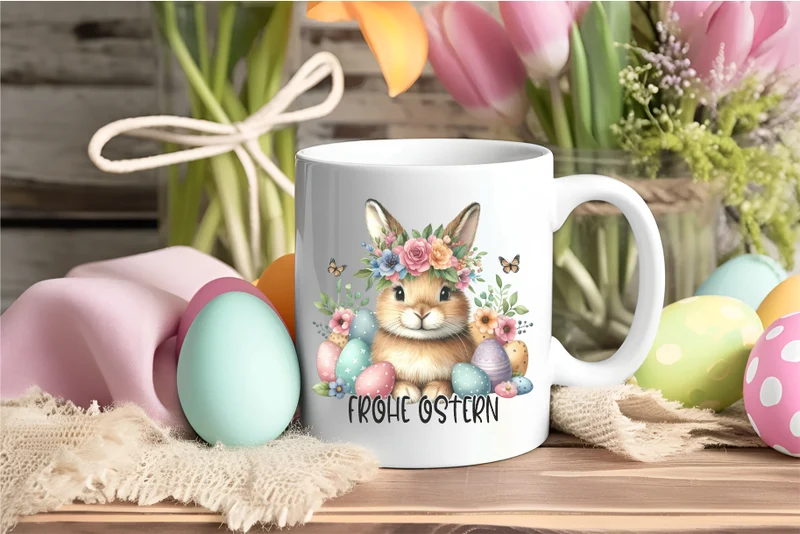 Ostern Tasse zum befüllen | Geschenk zu Ostern | Ostergeschenk mit Osterhase | Geschenkidee Ostern