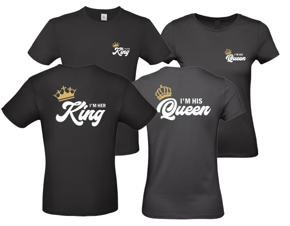 Partner Shirt King & Queen Partnershirt King and Queen