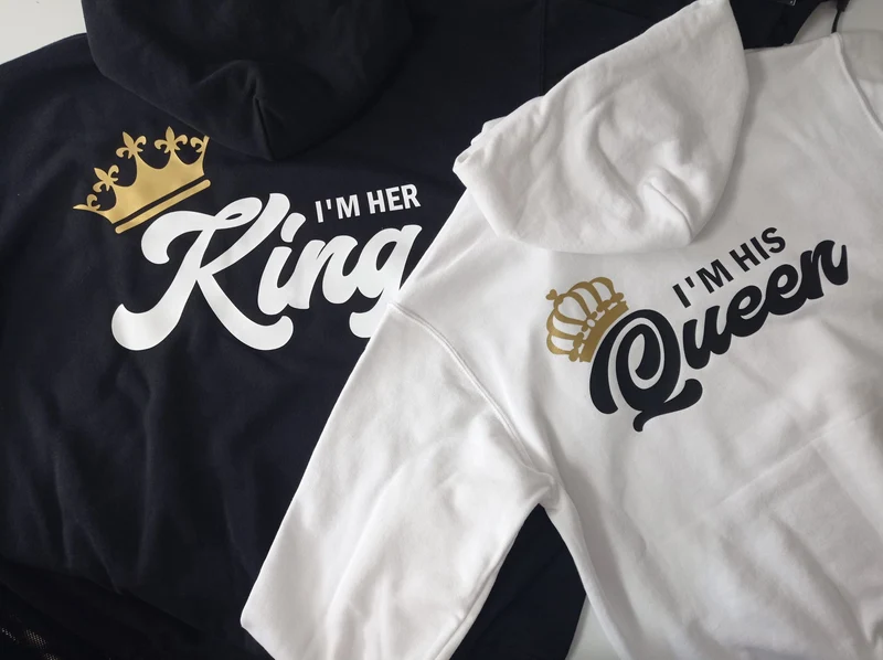 King & Queen Partner Hoodies
