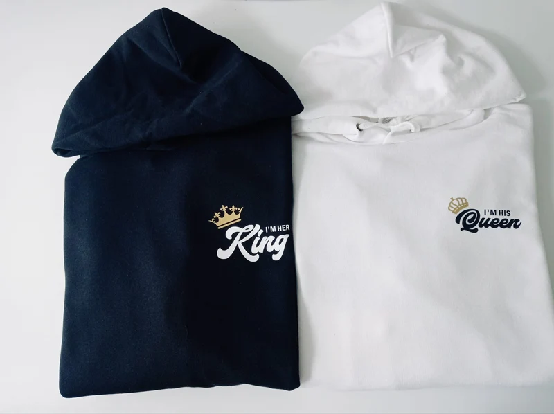 King & Queen Partner Hoodies