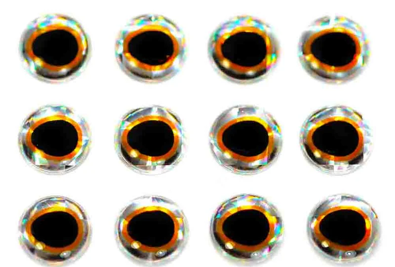 3D-Epoxid-Augen – Gold/Silber