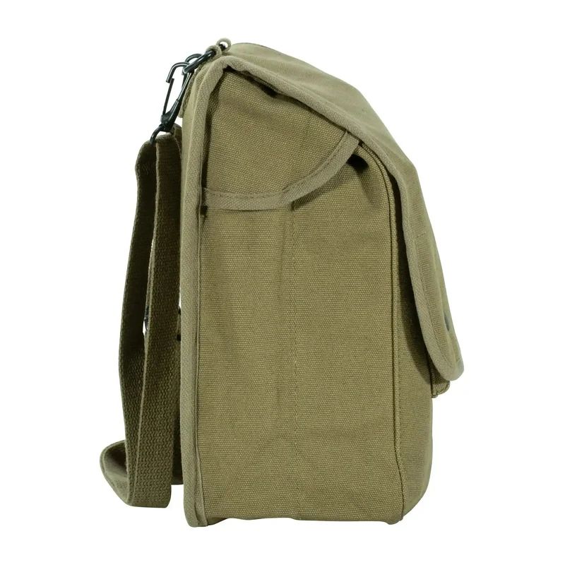 Umhängetasche Canvas Map Case oliv