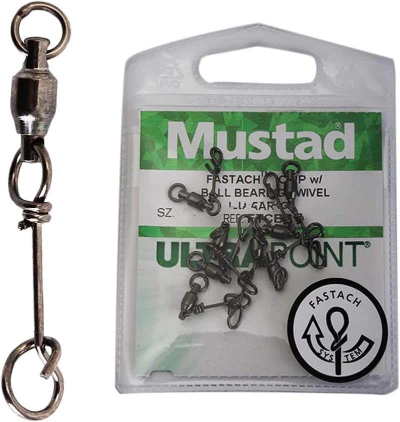 Mustad Fastach Clip with Ball Bearing Swivel