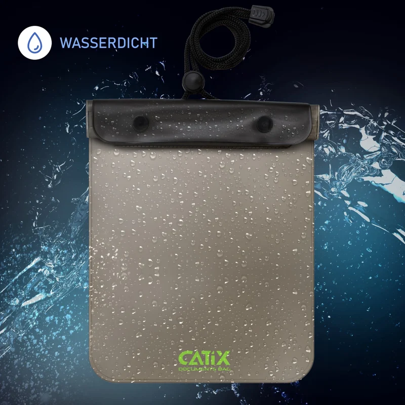 Catix Documents Bag | Wasserabweisende Dokumententasche für Angler