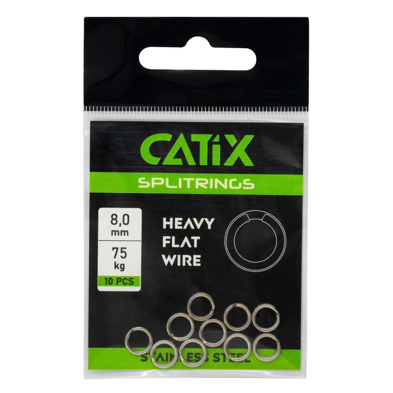 Catix Heavy Flat Wire Splitring | Extra starker Sprengring für Wels-Montagen