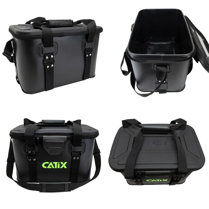 Catix Tackle Container | Wasserdichte EVA-Angeltasche für Wels-Equipment