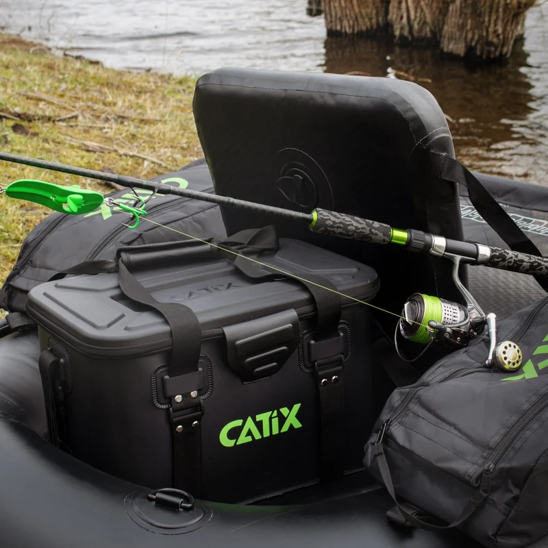 Catix Tackle Container | Wasserdichte EVA-Angeltasche für Wels-Equipment