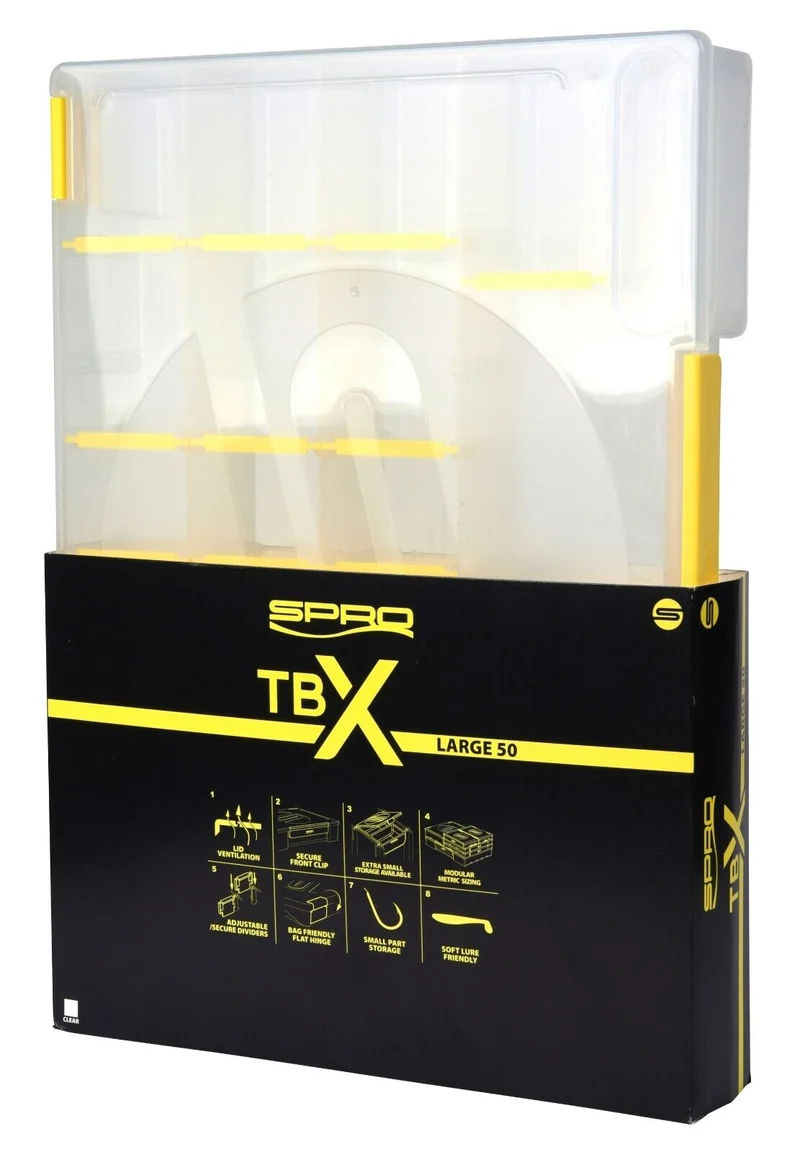 Spro TBX Tackle Box S25 M25 M50 L50 L80 Inner Tray High End Zubehörbox