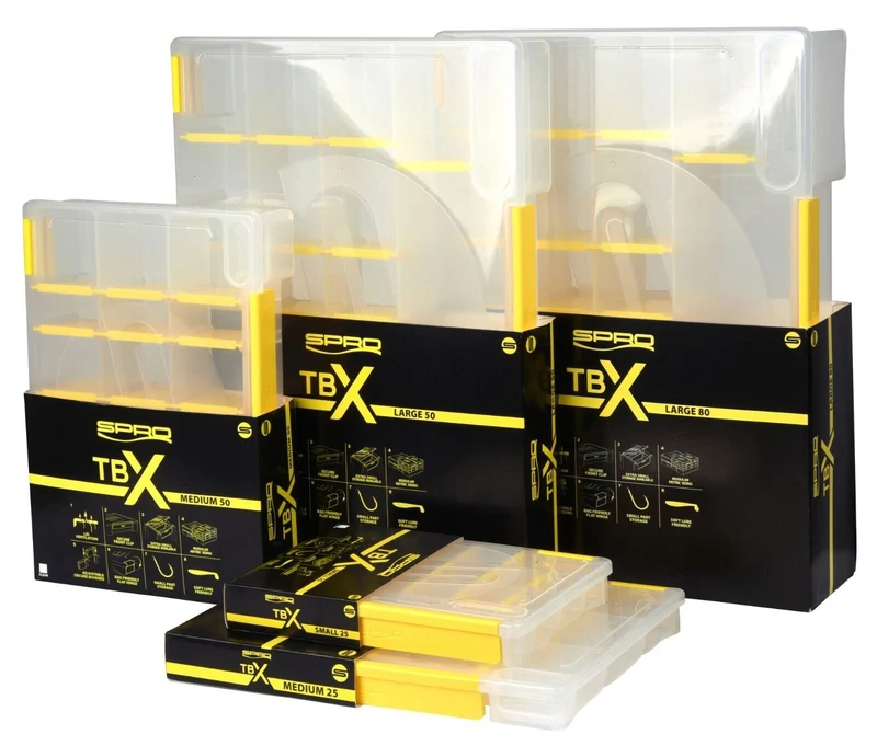 Spro TBX Tackle Box S25 M25 M50 L50 L80 Inner Tray High End Zubehörbox