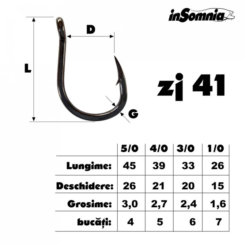inSomnia ZJ41 Wels-Haken | Extra Stark | Massive Power für Großfisch