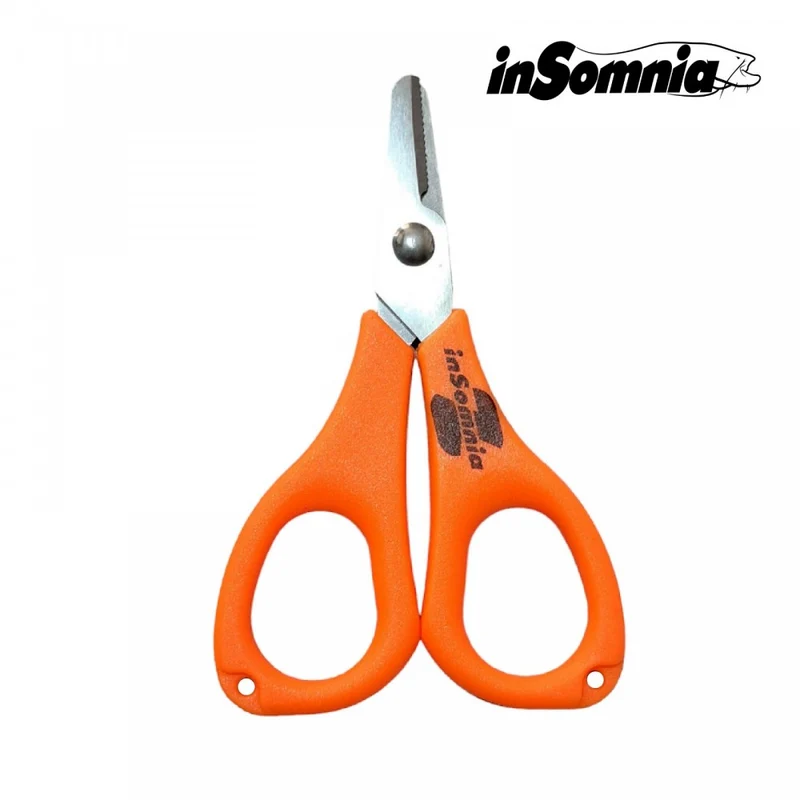 inSomnia Orange Schere – Präzise Angelschere für Schnur, Geflecht & Vorfach