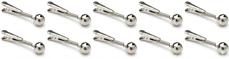 Mikado Angelglocken Set – 10 Stück – Einfache Bissanzeiger mit Krokodil-Clip