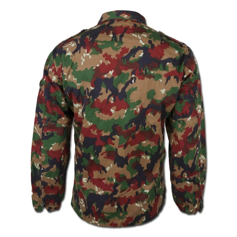 Original Schweizer Feldjacke M83 Alpentarn gebraucht