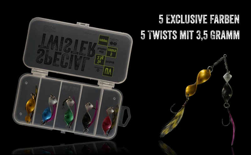 ANGELHERZ® - Special Twist Spoon Box | Premium Forellenköder-Set