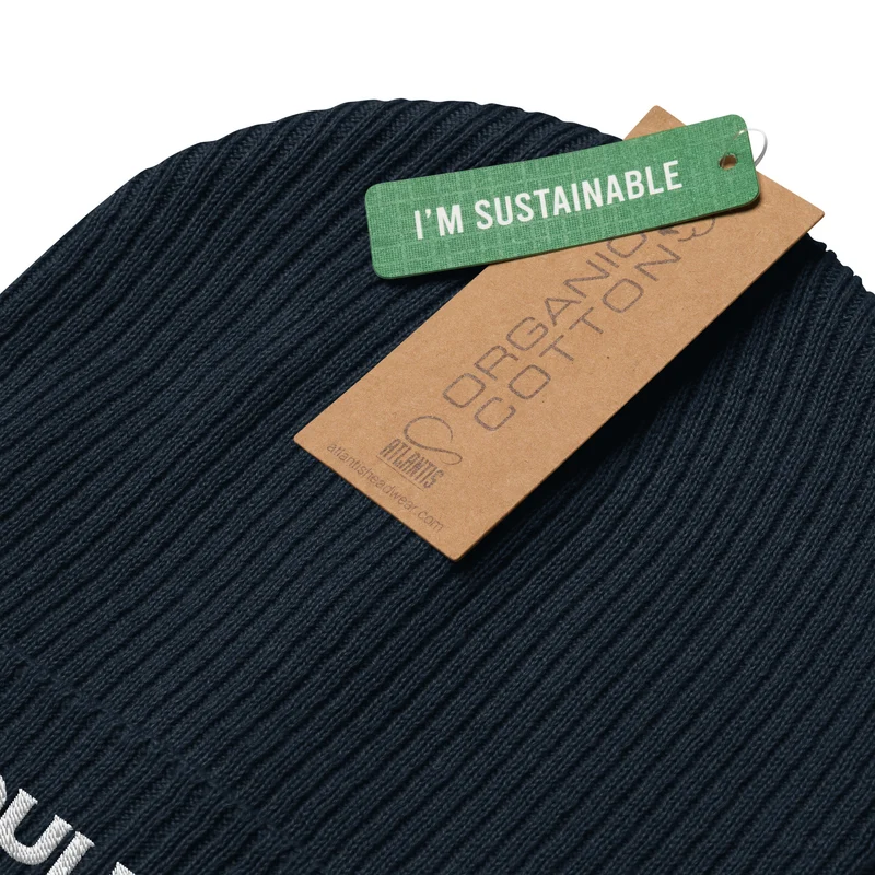 Gerippte Bio-Beanie