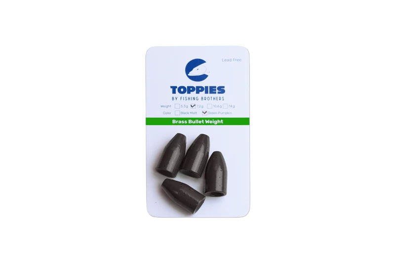 Toppies Brass Bullet Weight Green Pumpkin