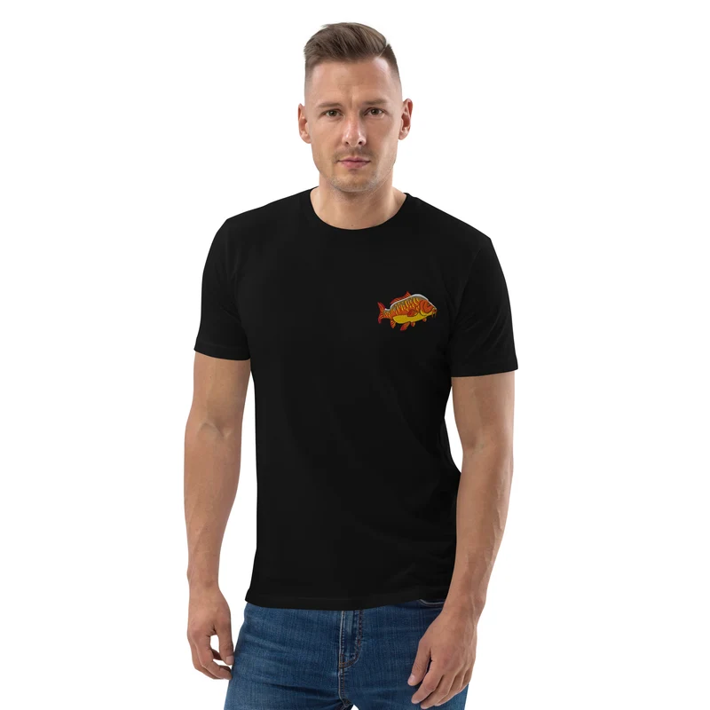 Bio Shirt - mit Karpfen Stickerei