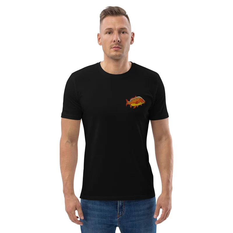 Bio Shirt - mit Karpfen Stickerei
