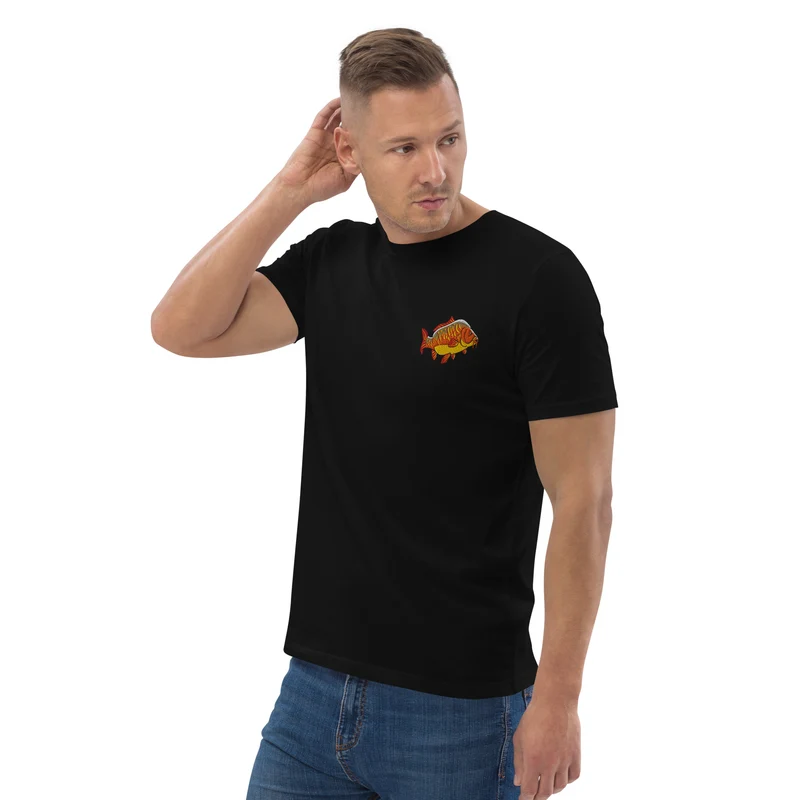 Bio Shirt - mit Karpfen Stickerei