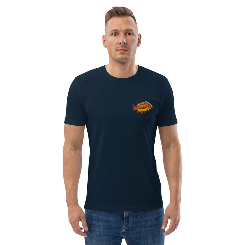 Bio Shirt - mit Karpfen Stickerei
