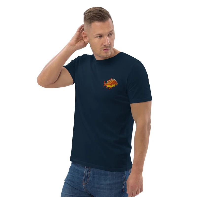 Bio Shirt - mit Karpfen Stickerei