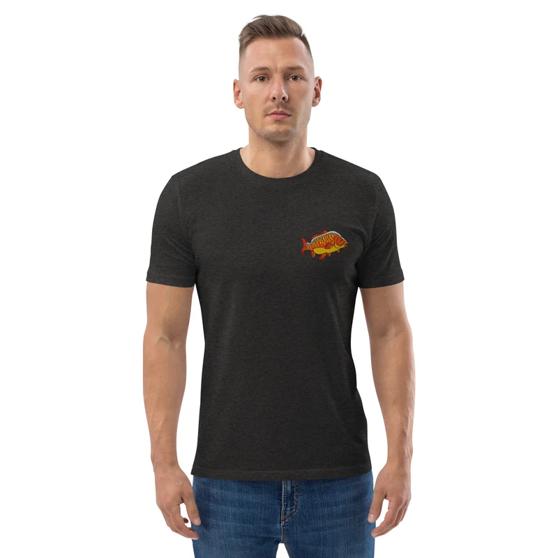 Bio Shirt - mit Karpfen Stickerei