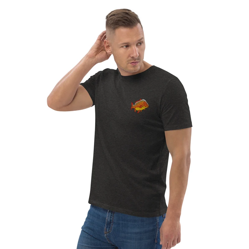 Bio Shirt - mit Karpfen Stickerei