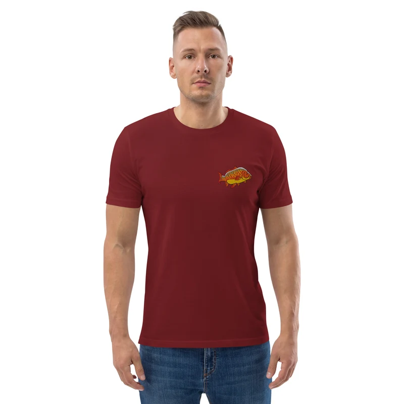 Bio Shirt - mit Karpfen Stickerei