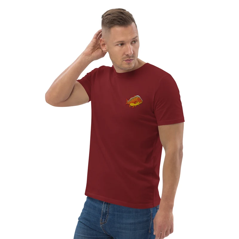 Bio Shirt - mit Karpfen Stickerei