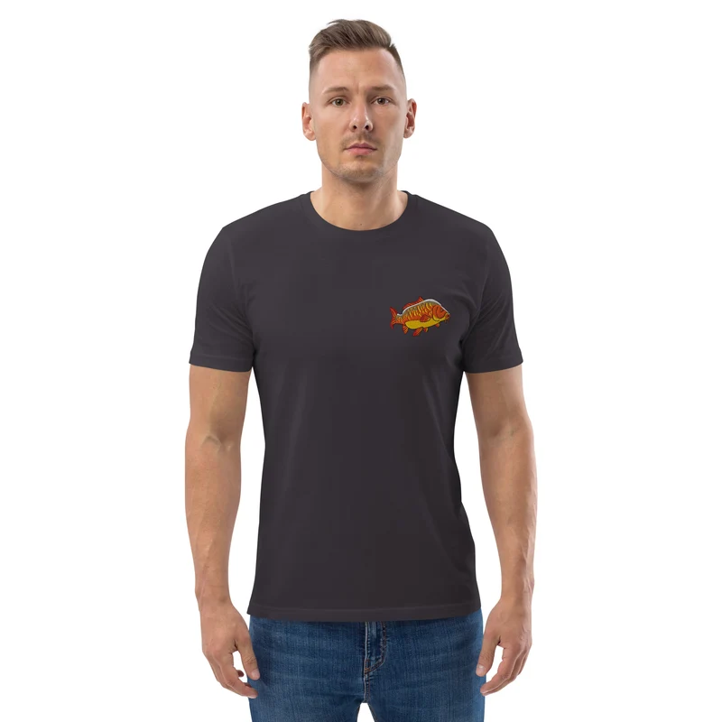 Bio Shirt - mit Karpfen Stickerei