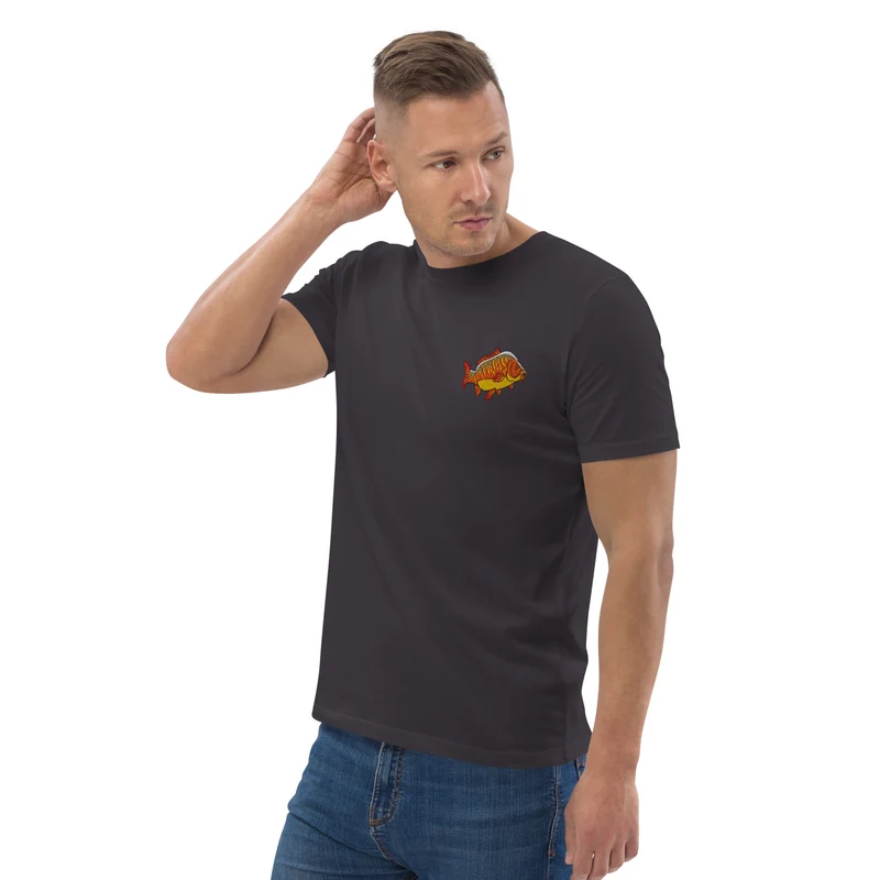 Bio Shirt - mit Karpfen Stickerei