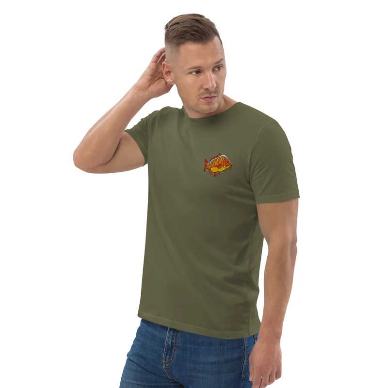 Bio Shirt - mit Karpfen Stickerei