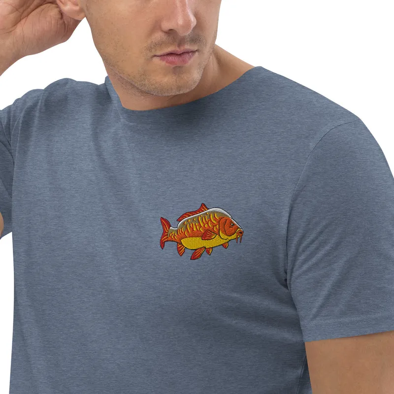 Bio Shirt - mit Karpfen Stickerei
