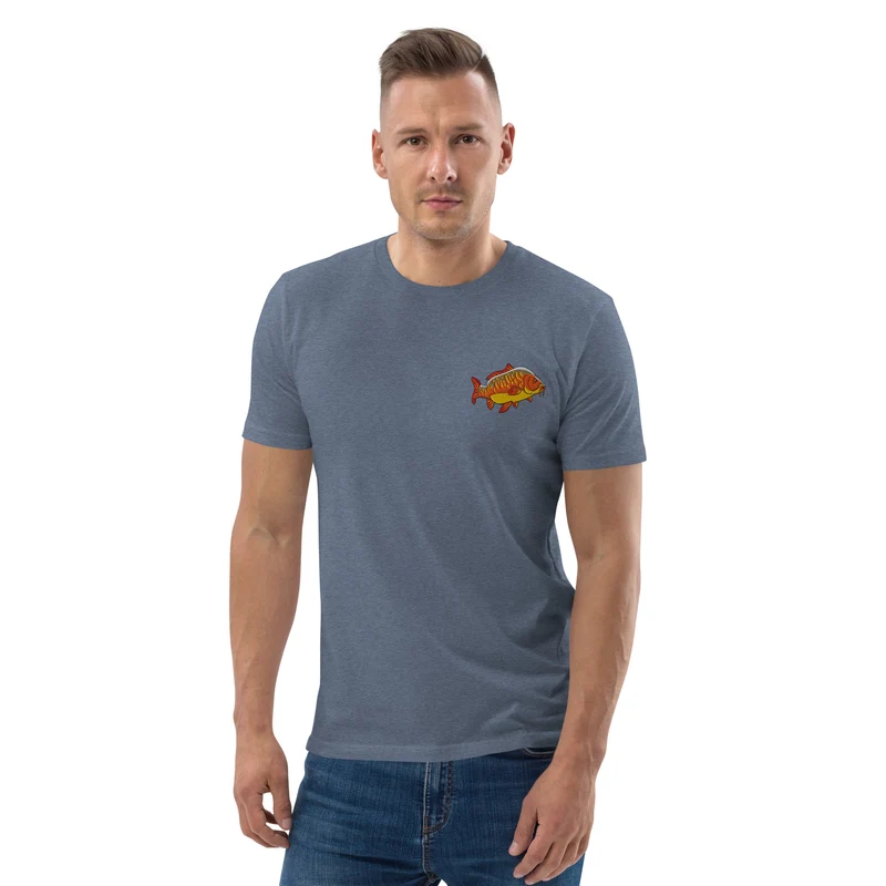 Bio Shirt - mit Karpfen Stickerei