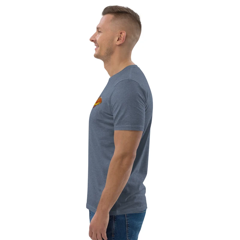 Bio Shirt - mit Karpfen Stickerei