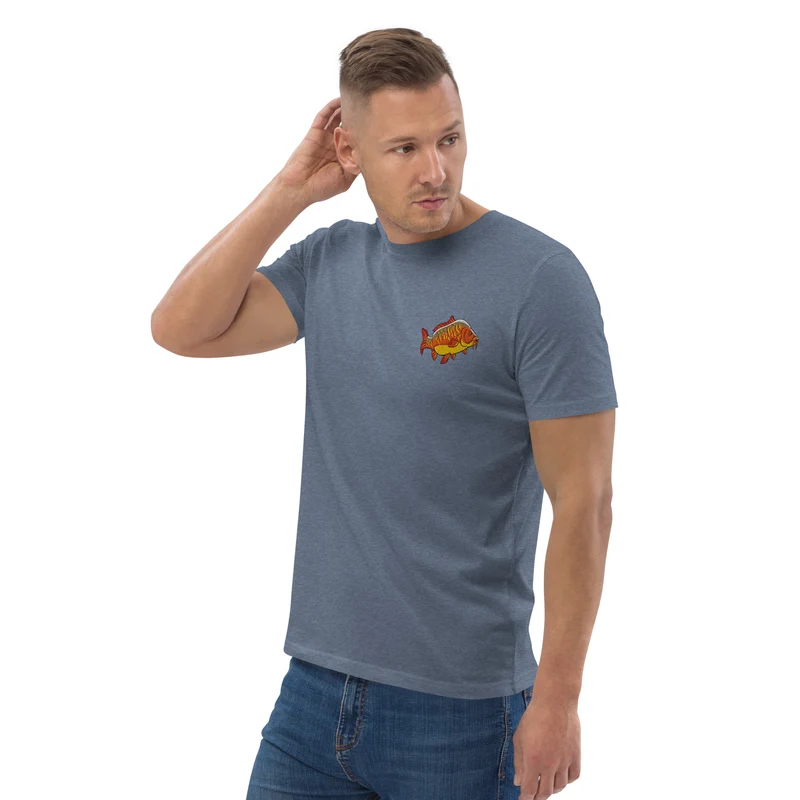 Bio Shirt - mit Karpfen Stickerei