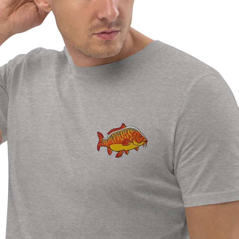 Bio Shirt - mit Karpfen Stickerei