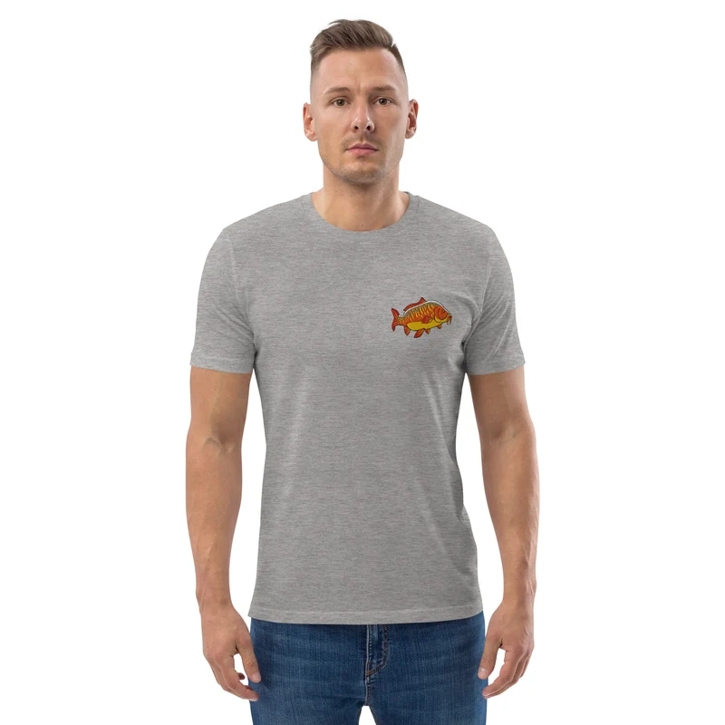 Bio Shirt - mit Karpfen Stickerei