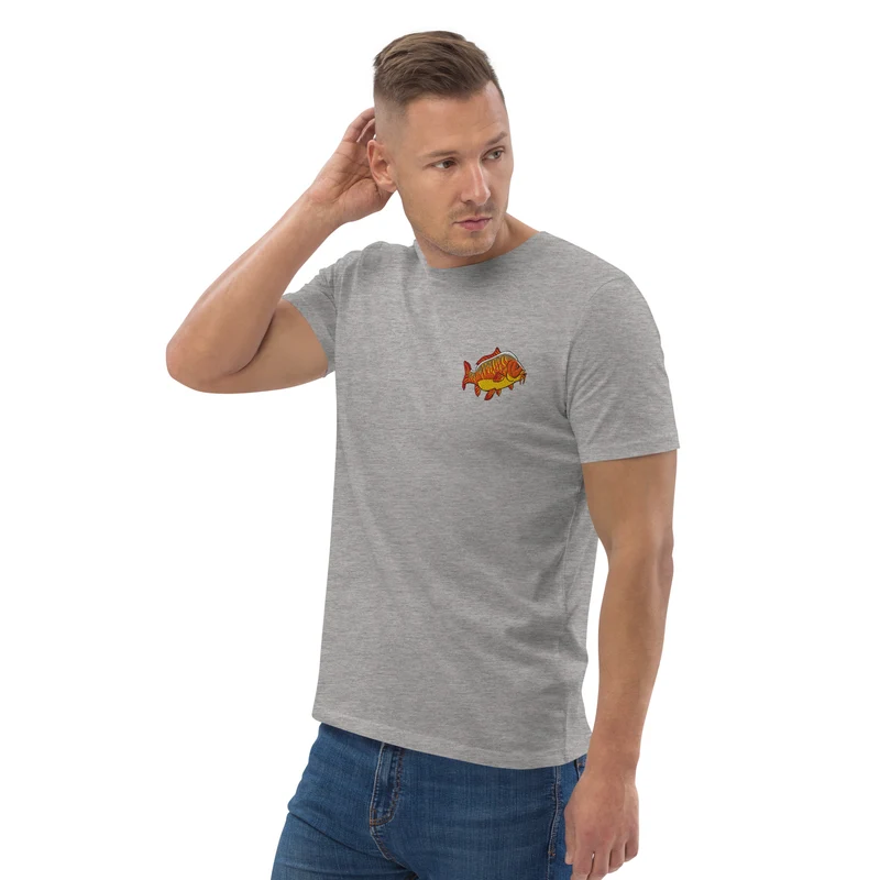 Bio Shirt - mit Karpfen Stickerei