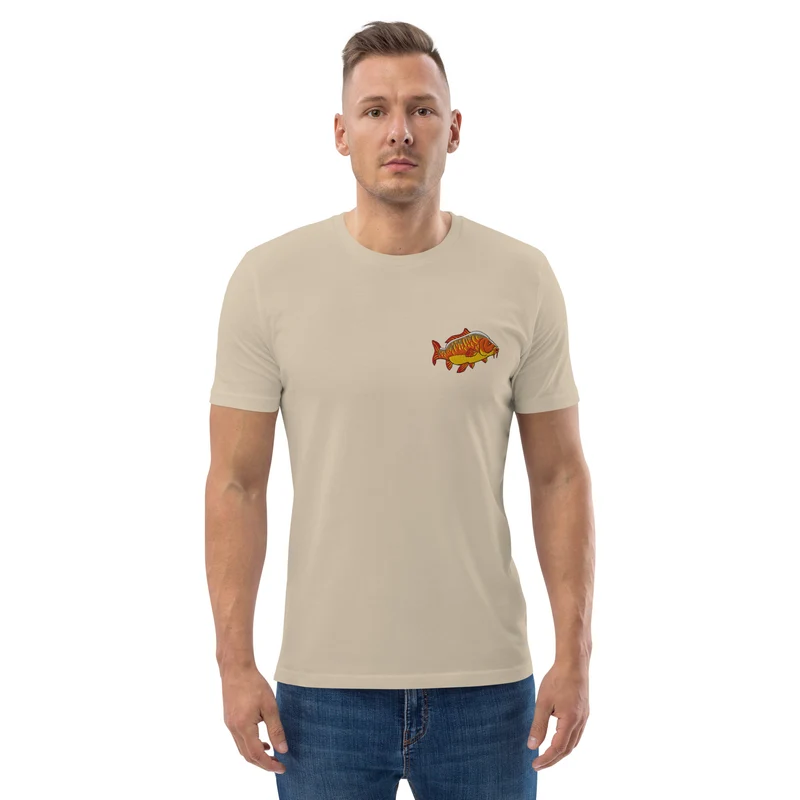 Bio Shirt - mit Karpfen Stickerei