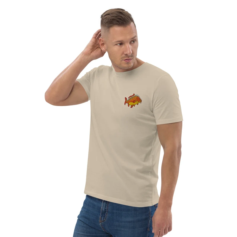 Bio Shirt - mit Karpfen Stickerei