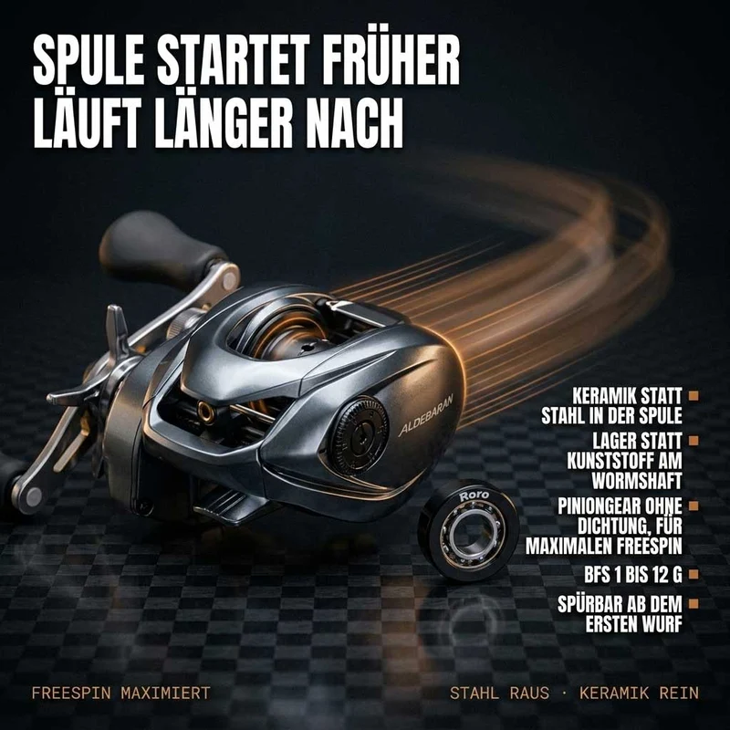 RL-TNG Komplett Kugellager Tuning Kit für Shimano Aldebaran BFS 22
