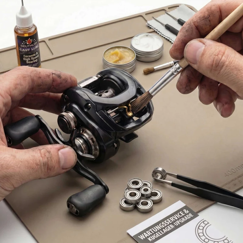 Baitcaster Wartung + Kugellager Tuning Service